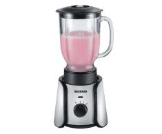 Severin SM 3715 Standmixer, Aluminium-schwarz/Mixbehälter aus Glas, 1,4 Liter Inhalt / 460 W