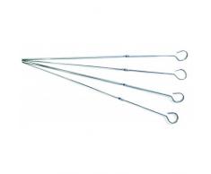 tepro 8545 Grillspieße Set, Silber (4-teilig)