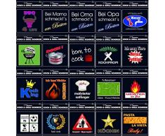 TE Trend Grill-/Kochschürze Spruch ich kann auch Wasser anbrennen lasssen, schwarz