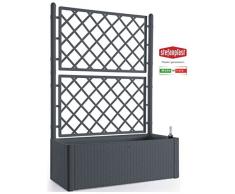 Stefanplast STF641 Blumenkasten Deluxe mit Spalier grau