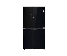 LG GSM860BMAV Kühlschrank mit Seitentür, Schwarz, 618 l, A+ – Side-by-Side Kühlschrank (integriert, Schwarz, amerikanische Tür, LED, Berührung, LED)