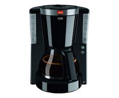 Melitta 1011-04, Filterkaffeemaschine mit Glaskanne, AromaSelector, Schwarz Kaffeemaschine LOOK IV SELECTION, Kunststoff, 1.2 liters