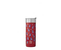 Sip by Swell 20316-D19-11660 Travel Mug Wasserflasche, edelstahl, Blauer Hund