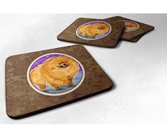 Caroline s Treasures ss8681fc Pommerschen Schaumstoff Untersetzer (4 Stück), 8,9 cm H x 8,9 cm W, multicolor