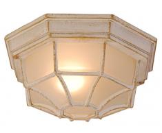 Globo Perseus Wandleuchte, E27, IP44, 60 W, Weiß