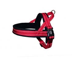 Nobby NORWEGER Geschirr CLASSIC REFLECT SOFT rot S: L: 38-50 cm + 36 cm; B: 20 mm