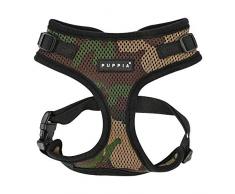 Puppia Authentic RiteFit Geschirr mit verstellbarem Hals, Small, Camouflage