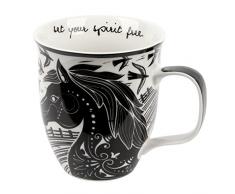 Karma Gifts Black and White Becher, keramik, pferd