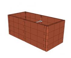 Juwel 20577 Hochbeet Profiline basalt 130 x 121 x 39 cm