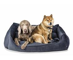 Nobby Komfort Bett eckig WILCO dunkelgrau L x B x H: 110 x 80 x 25 cm