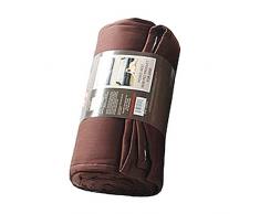 PetzOff PO-BasicBrown RASCHELDECKE - hält Ihren Hund/Ihre Katze vom Sofa fern, Größe Circa 142 x 182 cm, Basic Brown