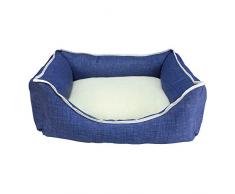 ARQUIVET 29142 Bett, Borrego, Blau, 60 x 55 x 18 cm