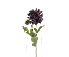 Closer To Nature Kunstblume, Chrysantheme, 1 Stiel mit 2 Blüten, 55 cm, Pink, Dark Purple, Einzelbett