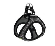 HUNTER Hilo Soft Comfort Geschirr für kleine Hunde, weiches Mesh-Material, luftdurchlässig, Zugentlastung, reflektierend, S, grau, 70 g