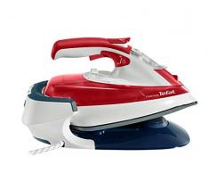 Tefal FV9976 Freemove kabelloses Dampfbügeleisen (2600 Watt, extra Dampfstoß: 160 g/Min., Tankfüllmenge: 250 ml) rot/weiß