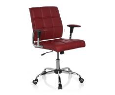 hjh OFFICE 719020 Bürostuhl Drehstuhl ERNESTO Kunstleder weiÃ, Designklassiker, ideal für das Home Office oder Büro, Schreibtischstuhl ergonomisch, Büro Sessel, Drehstühle, Chefsessel