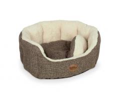 Nobby Komfort Bett oval ALBA braun L x B x H: 86 x 70 x 24 cm