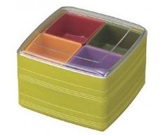 JapanBargain 3146, japanische große Lunch-Bento-Box, Picknick, Lebensmittelbehälter, Süßigkeiten, Snackbox, zwei Ebenen, hergestellt in Japan