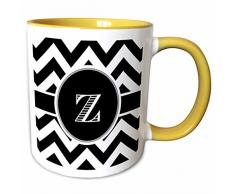 3dRose 222088_8 Mug Becher, keramik, Gelb/Weiß