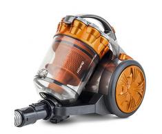 H. Koenig STC60 Compact + beutelloser Staubsauger / HEPA Filter / EEK A / orange