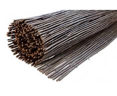 Windhager Sichtschutzmatte Nagoya, Windschutz, Verkleidung für Balkon, Terrasse, Zaun aus Weide, Braun, 150 x 300 cm, 06548