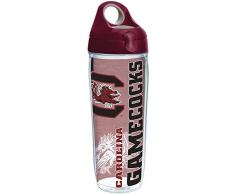 Tervis 1215235 South Carolina Gamecocks College Pride Trinkflasche mit Wickelverschluss und Deckel in Kastanienbraun, ca. 61 ml