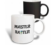 3dRose 286271_3 Mug Becher, keramik, schwarz/weiß