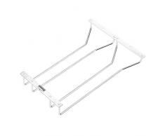 Dianoo Weinglasständer Unter Dem Schrank, Edelstahl 304 Weinglashalter, Stielglasgestelle, Stauraum Für Bar Küche 30cm 2 Reihen