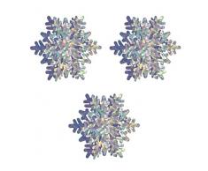 Beistle Prismatic Snowflake Tafelaufsatz 3-teilig Pack of 3 silber