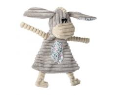 HUNTER HUGGLY BLANKET DONKEY, Hundespielzeug, Plüsch, Kuscheldecke, Esel, 27 cm, grau