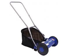 Hyundai 65480 Rasenmäher manuell spiralförmig zum Schneiden des Rasens einfach umweltfreundlich und leise, blau