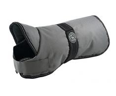 HUNTER Denali Hundemantel, Wintermantel, Fleecefutter, wasser- und windabweisend, reflektierend, 45, grau