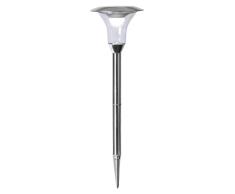 LED-Solar-Pathlight mit Bewegungsmelder 10 Lm / Sensor 100 Lm( 60 Sek.), Edelstahl, Farbe : silber, ca. 51x18 cm, 1 warm white LED, mit Solarpanel, Outdoor