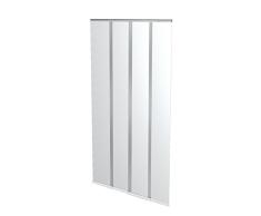 Windhager Insektenschutz Lamellenvorhang Türvorhang, mit vormontierten Beschwerungsleisten, individuell kürzbar, mit Klett- und Abdeckband, 100 x 220 cm, weiß, 04316