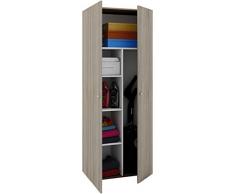 VCM Schrank Universal Staubsauger Besenschrank Mehrzweckschrank Putzschrank Holz sonoma-eiche 178 x 70 x 40 cm Vandol