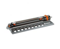 GARDENA Viereckregner Comfort Aquazoom 350/2: Rasensprinkler zur Bewässerung mittelgroßer rechteckiger Flächen von 28 - 350 m², Reichweite 7-21 m, Sprengweite 4 - 17 m, Schmutzsieb entnehmbar (1975-20)