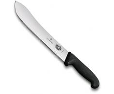 Victorinox Küchenmesser Schlachtmesser Fibrox schwarz Länge: 15 cm, 5.7603.15