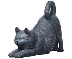 Design Toscano Sich streckende verspielte Katze, Figur