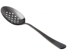 AmazonUkkitchen Mercer Kochlöffel, perforiert, Edelstahl, edelstahl, Schwarz, 27.8 x 9.1 x 3.1 cm