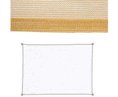 Ldk Garden Sonnensegel Beige aus Polyethylen für den Garten, 3 x 4 m, Kreuz