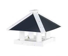 Siena Garden Vogelfutterhaus, schwarz und weiß