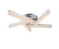 Globo 67057–5Dvarazze LED Deckenleuchte, Kunststoff/Chrom, chrom