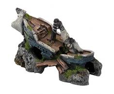 Europet Bernina Aquarium Dekoration SUNKEN SHIP -M- 20 x 10,5 x 12,5cm #234-411582