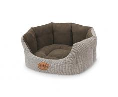 Nobby Komfort Bett oval JOSI kaffebraun L x B x H: 65 x 57 x 22 cm