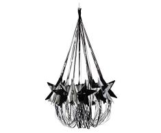 Beistle 54753-bks Star Kronleuchter, 88,9 cm schwarz/silber