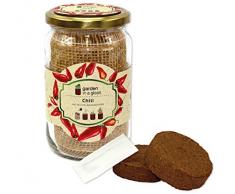 Feel Green Garden In A Glass-Anzuchtset, Chili Mit Bio-Samen, Pflanzen Aus Dem Einmachglas & Graspapier, Geschenkidee, Plastikfrei, Made In Austria