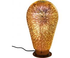 Kare 60636 Design Tischleuchte Bulb Firework, Moderne, große Tischlampe, Nachttischlampe, Lampe, Leuchte für den Tisch oder die Kommode (H/B/T) 40x24x24cm