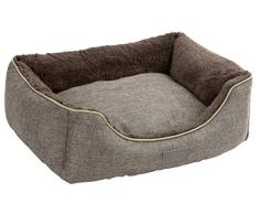 Kerbl 81315 Kuschelbett Samuel, 50 x 40 x 15 cm, silber/dunkelgrau