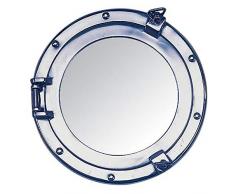 Nauticalia Spiegel, Bullauge, Aluminium, 15 cm, silberfarben