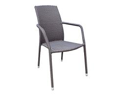 Dajar 47223 Sessel Etienne Patio Braun 66 x 57 x 90,5 cm
